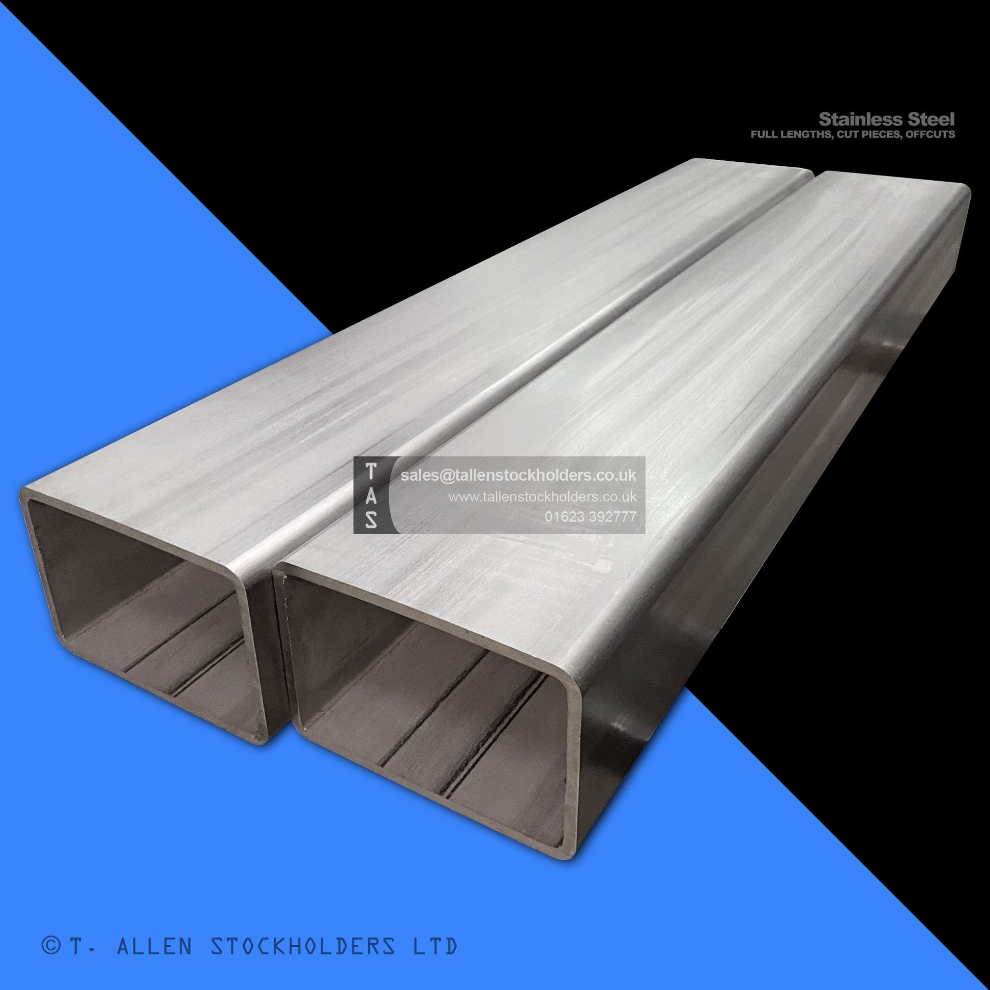 304 & 316 Stainless Steel Rectangular Box Section | Rectangular Hollow Section (RHS) - Stainless Steel Suppliers in Angmering