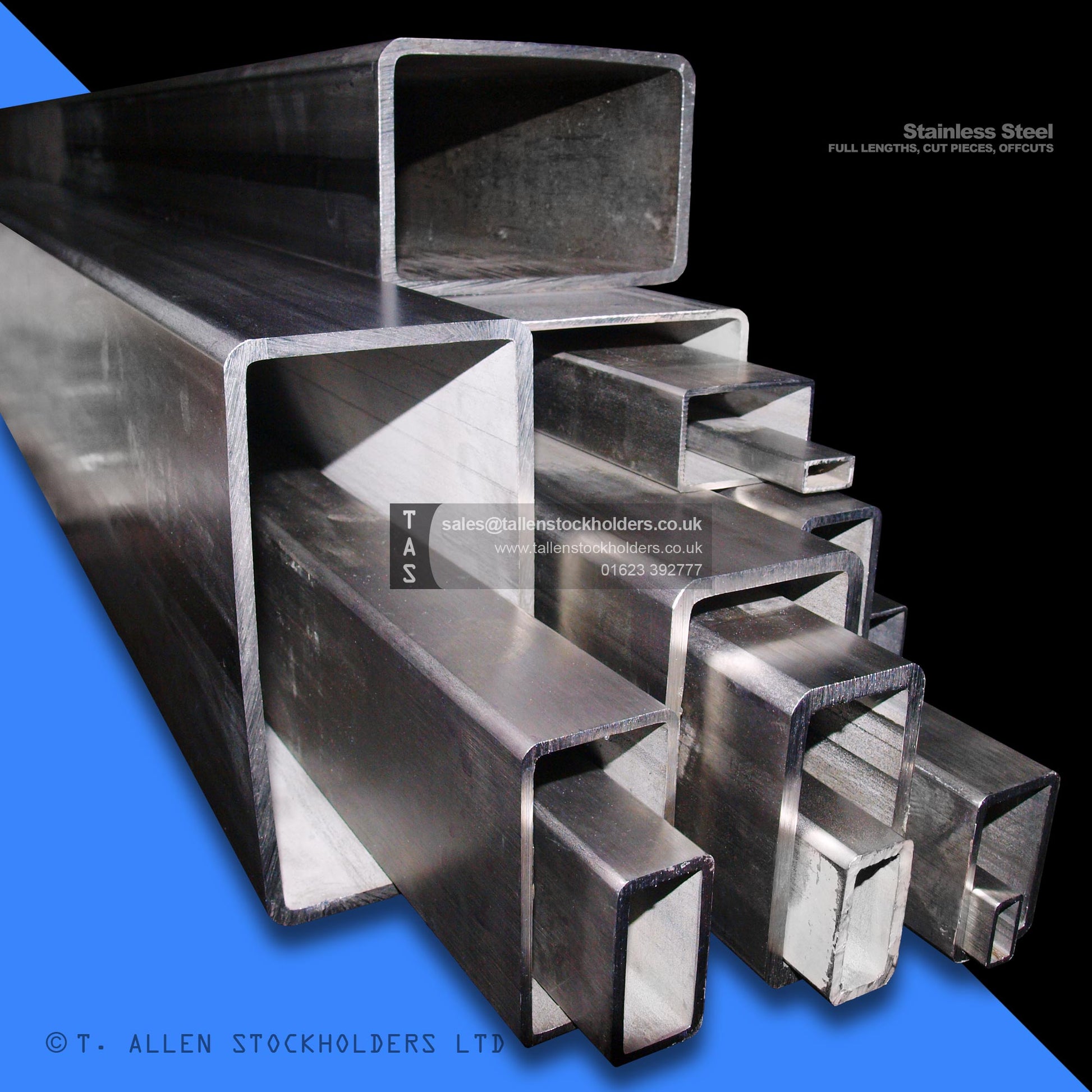 304 & 316 Stainless Steel Rectangular Box Section | Rectangular Hollow Section (RHS) - Stainless Steel Suppliers in Chatham