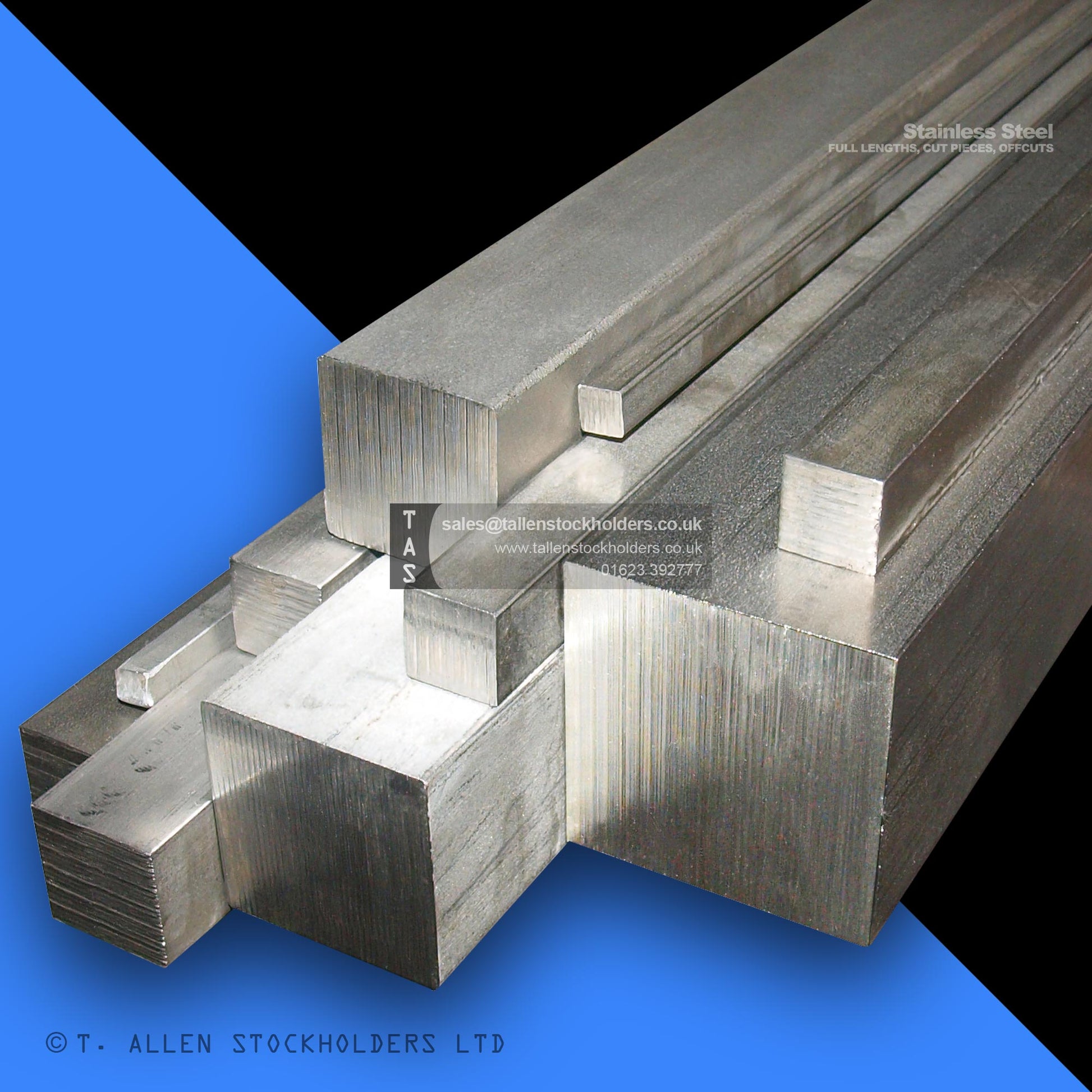 304 & 316 Stainless Steel Square Bar (SQ Bar) - Stainless Steel Suppliers in Huddersfield