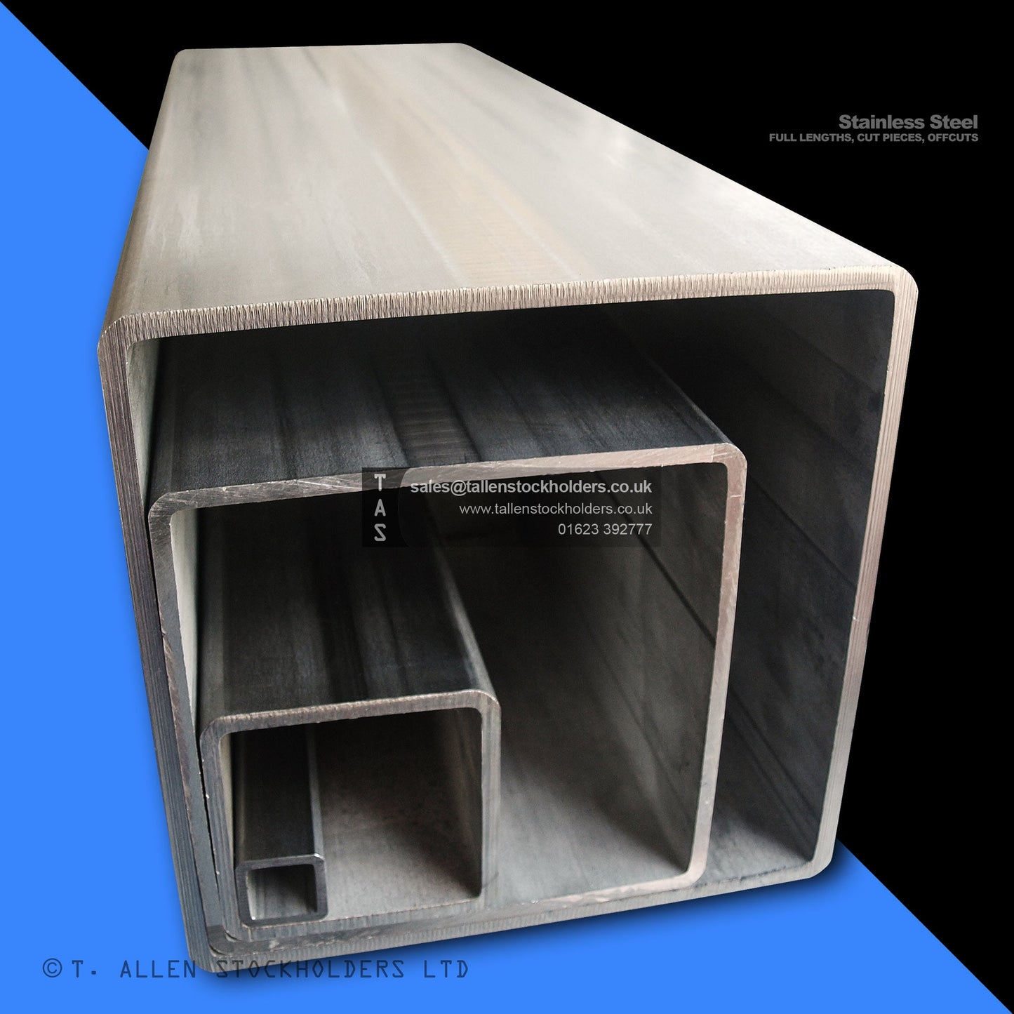 304 & 316 Stainless Steel Square Box Section | Square Hollow Section (SHS) - Stainless Steel Suppliers in Kyle of Lochalsh