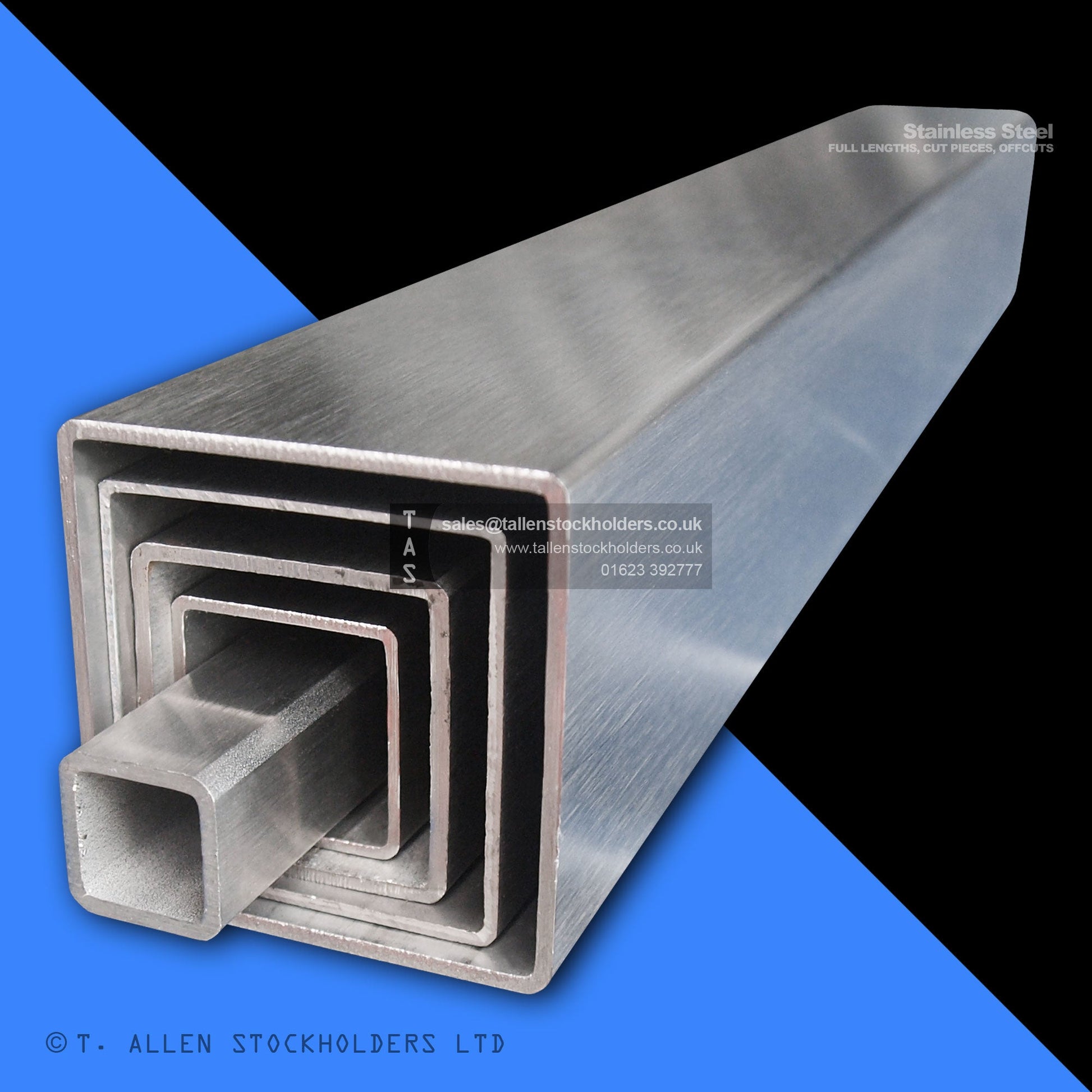 304 & 316 Stainless Steel Square Box Section | Square Hollow Section (SHS) - Stainless Steel Suppliers in Canvey Island