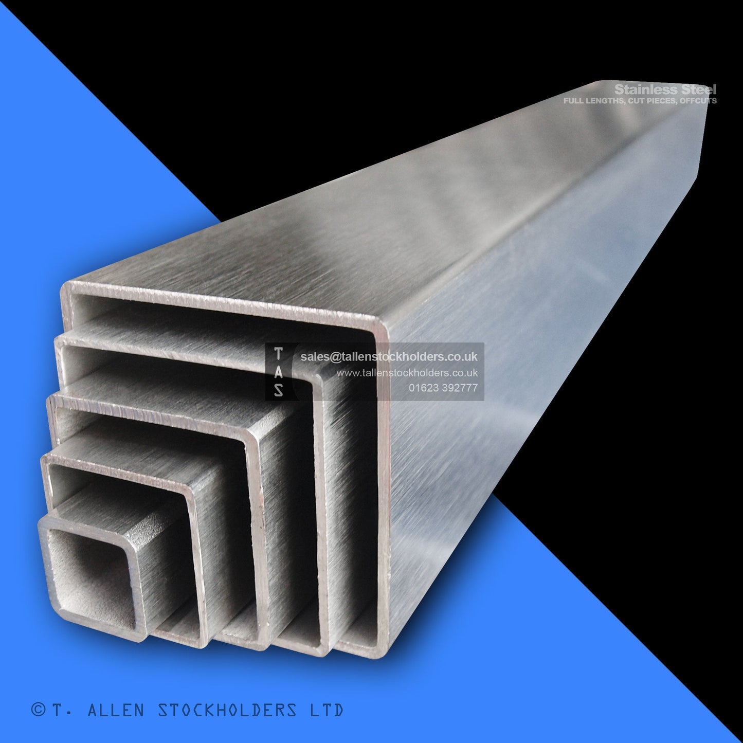 304 & 316 Stainless Steel Square Box Section | Square Hollow Section (SHS) - Stainless Steel Suppliers in Plymouth