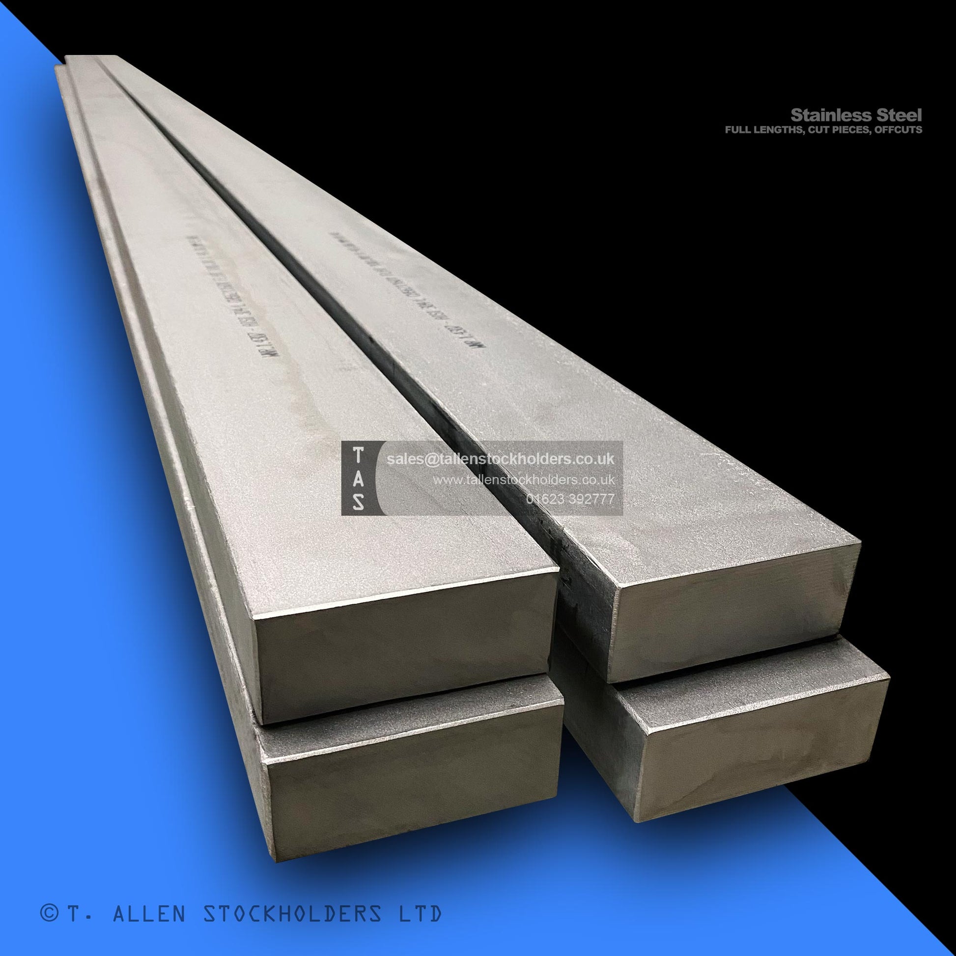 304, 316, 321, 310 Stainless Steel Flat Bar | Hot Rolled, Slit & Edge Rolled, Cold Drawn - Stainless Steel Suppliers in Looe