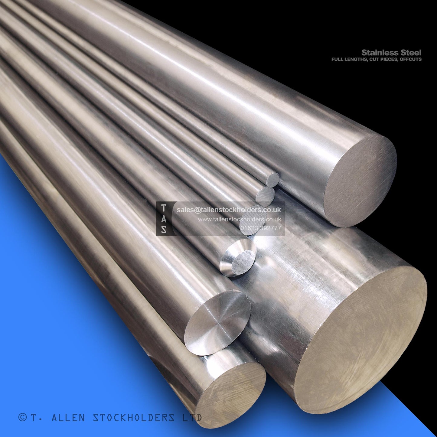 Stainless Steel Round Bar | Grade 304, 316, 303, 321, 310, 416, 431, Duplex, Super Duplex, 17-4PH - Stainless Steel Suppliers in Ystrad Mynach