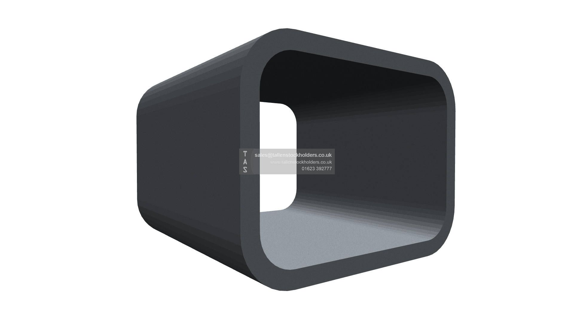 200 X 150 X 12 RECTANGULAR BOX SECTION, RHS, 304 STAINLESS STEEL